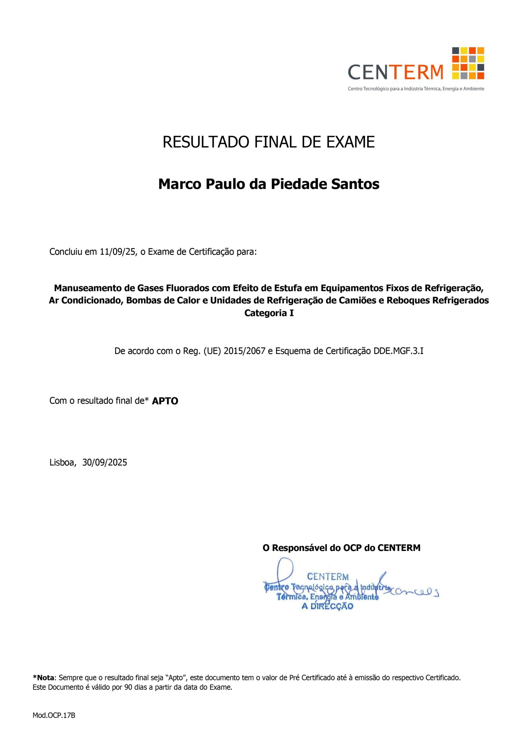 Certificado
